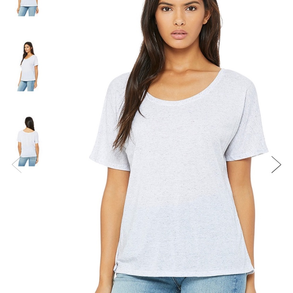 Bella Canvas slouchy ladie’s  tee shirt NWOT